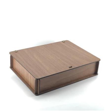 Siyah Kravat 4'Lü Özel Kombin Ahşap Kutulu Set