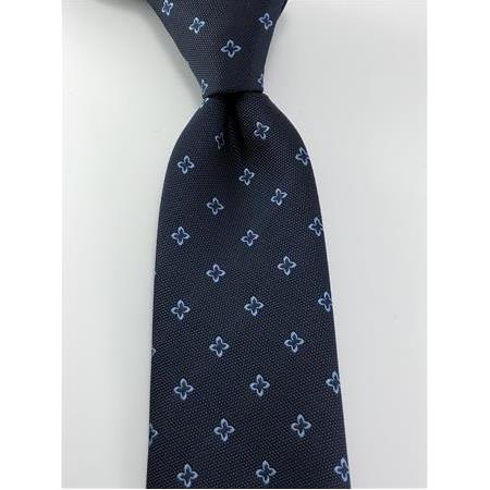 Lacivert Mavi Desenli Kravat P0095