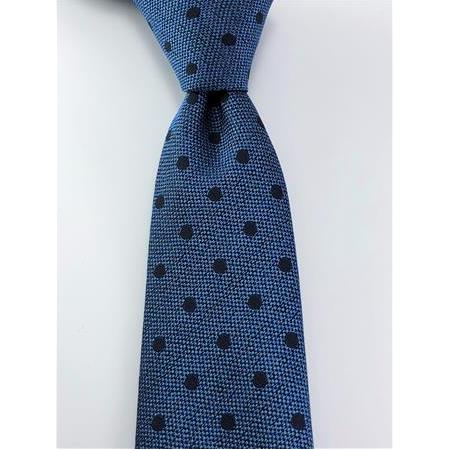 Mavi Melanj Lacivert Puantiyeli Kravat