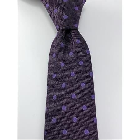 Mürdüm Melanj Mor Puantiyeli Kravat