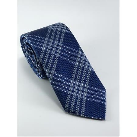 Saks Mavi Ekose Kravat