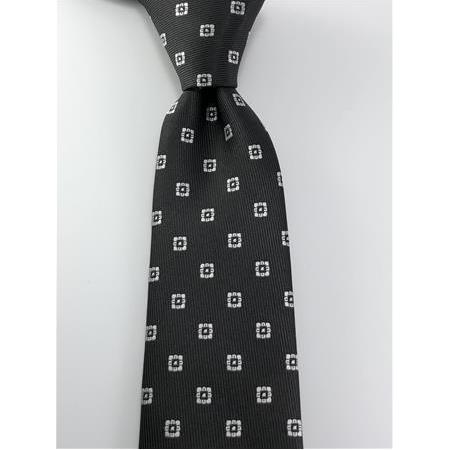 Siyah Beyaz Desen Kravat