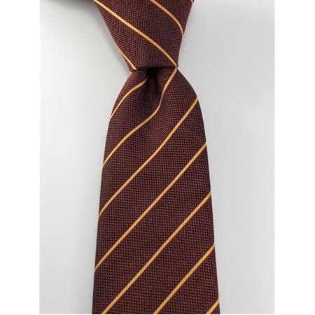 Sarı Kırmızı Çizgili Kravat