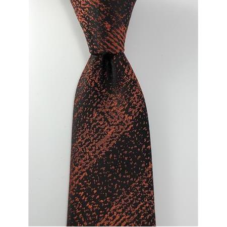 Siyah Kiremit Gölge Desen Mendilli Kravat