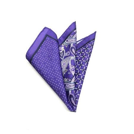 Mor Beyaz Desenli MENDİL