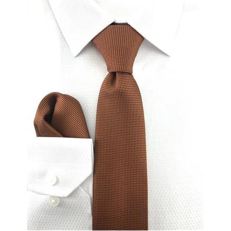 Taba Oxford Desen Mendilli Kravat