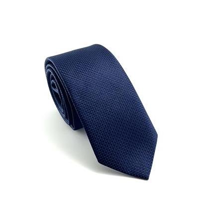 Lacivert Desenli Slim Kravat P0406