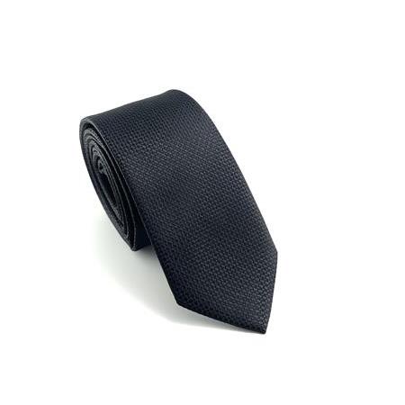 Siyah Desenli Slim Kravat P0407