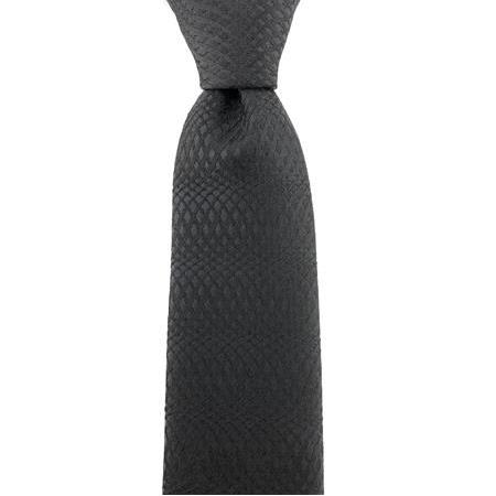 Siyah Desenli Slim Kravat