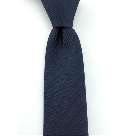 Lacivert Çizgili Slim Kravat