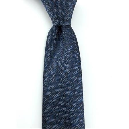 Lacivert Mavi Melanj Slim Kravat