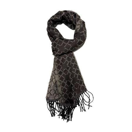 Kahve Bej Desenli Atkı Kaşkol