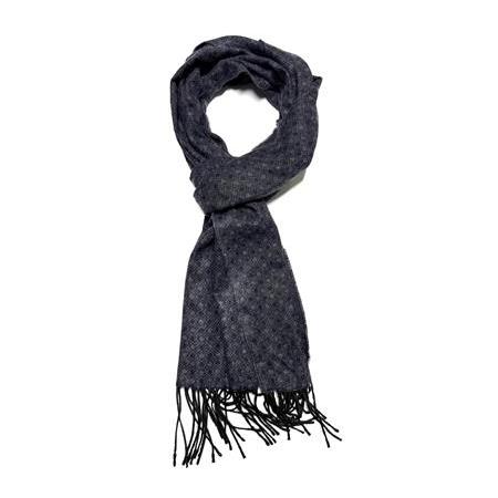 Lacivert Kahve Desenli Atkı Kaşkol PK2243